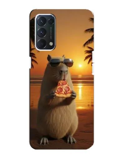 Чехол для OPPO A74 с картинкой «Капибара с пиццей» Чехол для OPPO A74 с картинкой «Капибара с пиццей»
