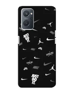 Чохол для OPPO A76 з картинкою «Nike Black Pattern»