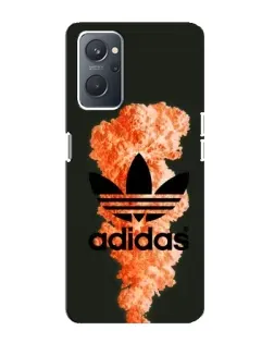 Чохол для OPPO A76 з картинкою «Помаранчевий дим Adidas»