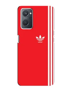 Чохол для OPPO A76 з картинкою «Червоний мінімалізм Adidas»