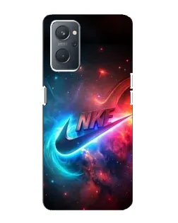 Чохол для OPPO A76 з картинкою «Вогняний логотип Nike»