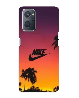 Чохол для OPPO A76 з картинкою «Nike на заході сонця»