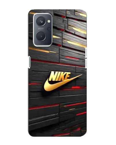 Чохол для OPPO A76 з картинкою «Золотий Nike на металі»