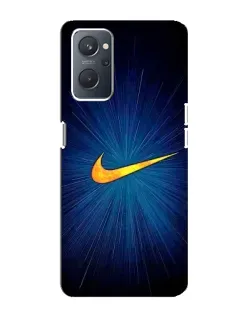 Чохол для OPPO A76 з картинкою «Синій пульс Nike» Чохол для OPPO A76 з картинкою «Синій пульс Nike»