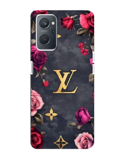 Чехол для OPPO A76 с картинкой «Цветочный Louis Vuitton»