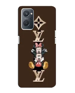 Чехол для OPPO A76 с картинкой «LV и Микки Маус»
