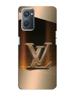 Чехол для OPPO A76 с картинкой «LV — золотое сияние»