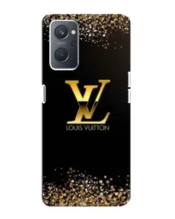 Чехол для OPPO A76 с картинкой «LV — золотые искры»
