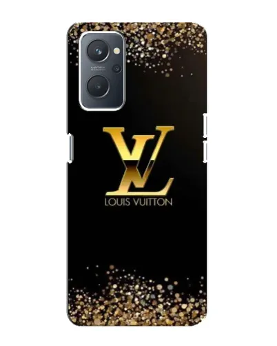 Чехол для OPPO A76 с картинкой «LV — золотые искры»