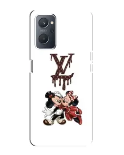 Чехол для OPPO A76 с картинкой «LV и Микки Маус»