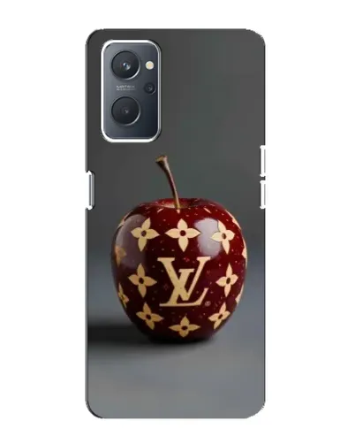 Чехол для OPPO A76 с картинкой «Красное яблоко LV»