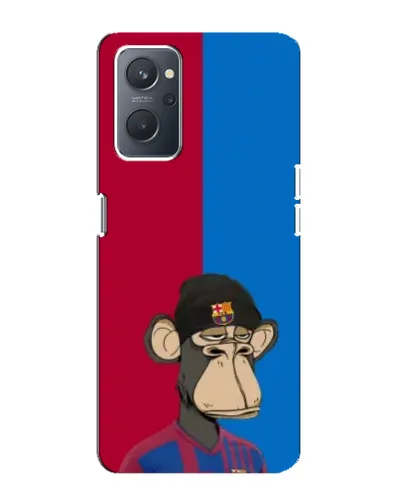 Чохол для OPPO A76 з картинкою «Bored Ape — фанат Барси»