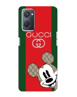 Чохол для OPPO A76 з картинкою «Gucci — смуги та Міккі»