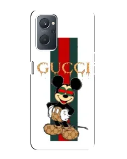 Чохол для OPPO A76 з картинкою «Міккі Маус Gucci — смуги»