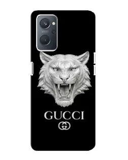 Чохол для OPPO A76 з картинкою «Gucci — срібний лев»