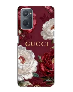 Чохол для OPPO A76 з картинкою «Gucci — бордові троянди»