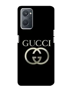 Чохол для OPPO A76 з картинкою «Gucci — золото на чорному»