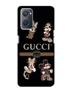 Чохол для OPPO A76 з картинкою «Gucci — герої Disney та монограма»