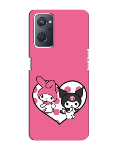 Чехол для OPPO A76 с картинкой «Kuromi и My Melody»