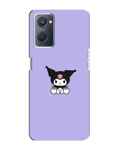 Чехол для OPPO A76 с картинкой «Kuromi — фиолетовый минимализм»