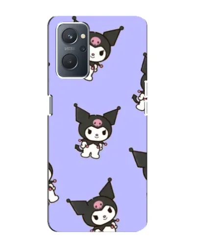 Чехол для OPPO A76 с картинкой «Паттерн с Kuromi»