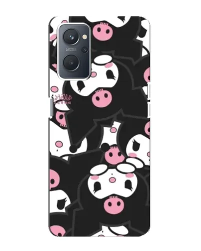 Чехол для OPPO A76 с картинкой «Паттерн голов Куроми»