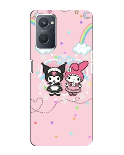 Чехол для OPPO A76 с картинкой «My Melody и Kuromi»