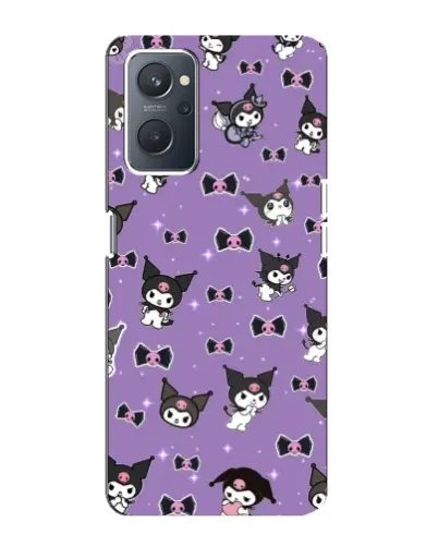 Чехол для OPPO A76 с картинкой «Kuromi — паттерн»