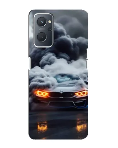 Чохол для OPPO A76 з картинкою «BMW у диму»