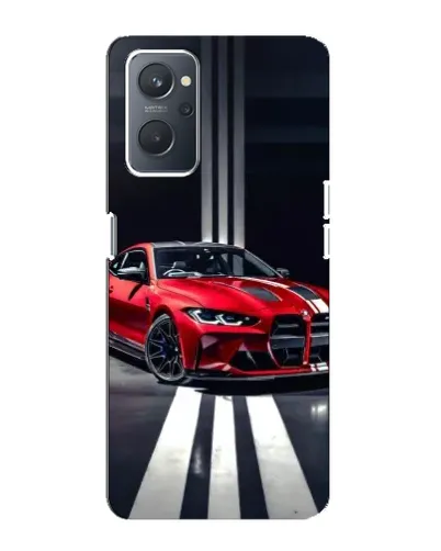 Чохол для OPPO A76 з картинкою «Червона BMW на дорозі»