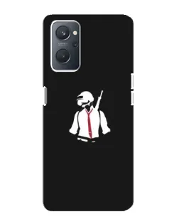 Чехол для OPPO A76 с картинкой «PUBG — силуэт воина»