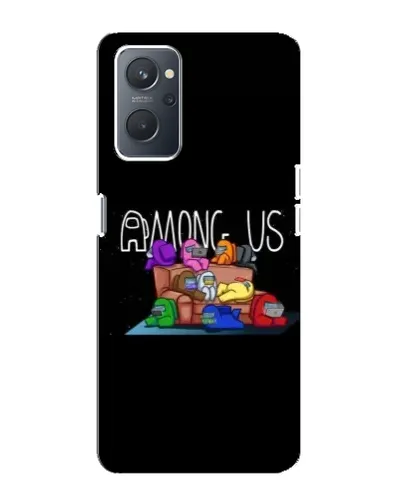 Чехол для OPPO A76 с картинкой «Логотип Among Us»