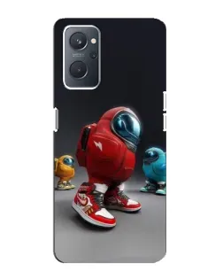 Чехол для OPPO A76 с картинкой «Among Us — 3D стиль»