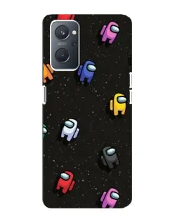 Чехол для OPPO A76 с картинкой «Космический паттерн Among Us»