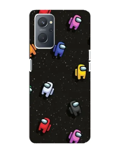 Чехол для OPPO A76 с картинкой «Космический паттерн Among Us»