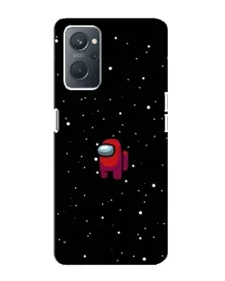 Чехол для OPPO A76 с картинкой «Красный Among Us»