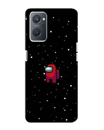 Чехол для OPPO A76 с картинкой «Красный Among Us»