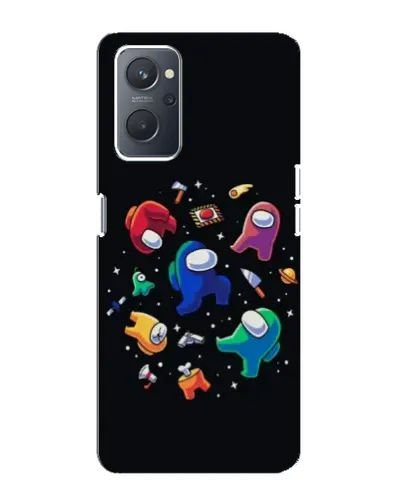 Чехол для OPPO A76 с картинкой «Among Us космос»