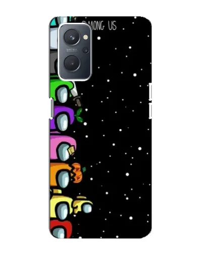Чехол для OPPO A76 с картинкой «Команда Among Us»