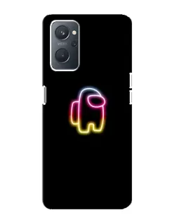 Чехол для OPPO A76 с картинкой «Among Us градиент»