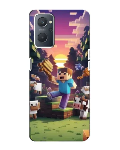 Чехол для OPPO A76 с картинкой «Стив на ферме» Чехол для OPPO A76 с картинкой «Стив на ферме»