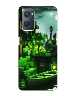 Чехол для OPPO A76 с картинкой «Minecraft лесной пейзаж»