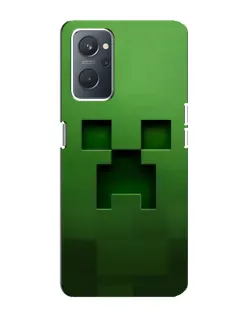 Чехол для OPPO A76 с картинкой «Крипер микро-дизайн»