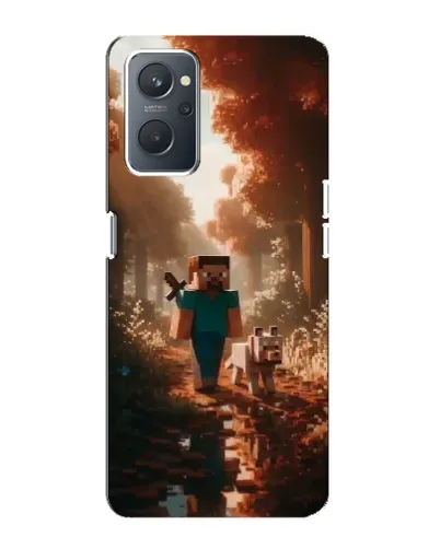 Чехол для OPPO A76 с картинкой «Стив в лесу» Чехол для OPPO A76 с картинкой «Стив в лесу»