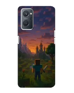 Чехол для OPPO A76 с картинкой «Стив у башни»