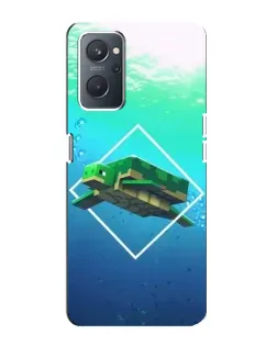 Чохол для OPPO A76 з картинкою «Черепаха Minecraft»