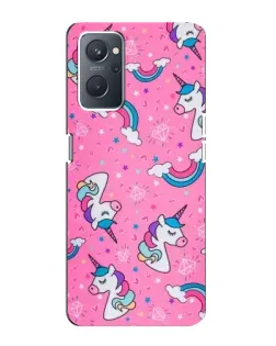 Чохол для OPPO A76 з картинкою «Unicorn паттерн рожевий»