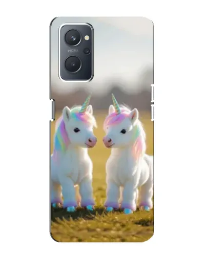 Чехол для OPPO A76 с картинкой «Пара единорогов»