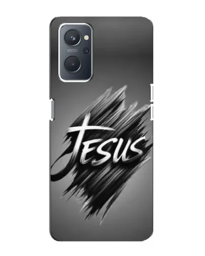 Чехол для OPPO A76 с картинкой «Надпись Jesus Graffiti»