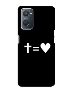 Чехол для OPPO A76 с картинкой «Крест и Сердце»